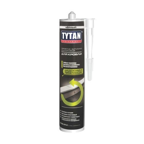 Герметик Tytan Professional битумно-каучуковый для кровли чёрный 