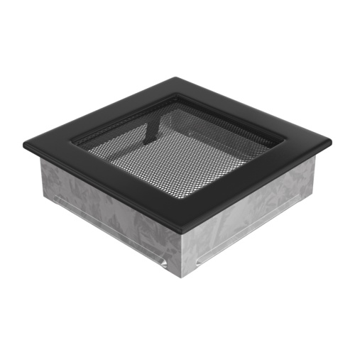 Вентиляционная решетка Kratki Чёрная 17x17