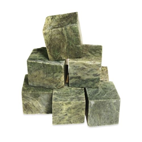 Камень Нефрит кубики мытый 10 кг