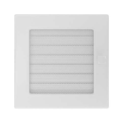 Вентиляционная решетка Kratki Белая 17x17 с жалюзи