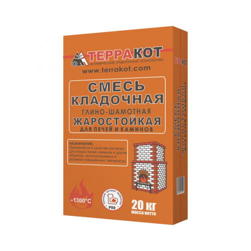 Терракот Смесь кладочная глино-шамотная 20 кг