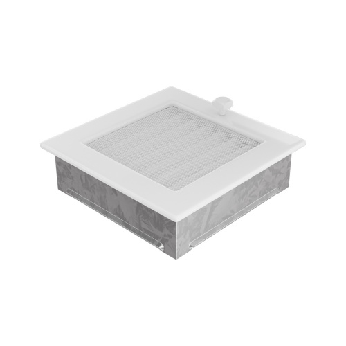 Вентиляционная решетка Kratki Белая 17x17 с жалюзи