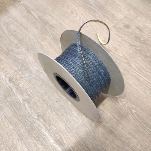 Шнур термостойкий 8х2мм Fiber optik ribbon Black