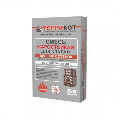 Терракот Смесь для наружных работ кладочная 25 кг