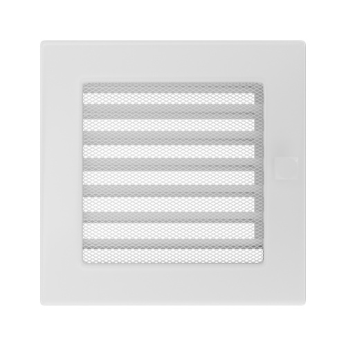 Вентиляционная решетка Kratki Белая 17x17 с жалюзи
