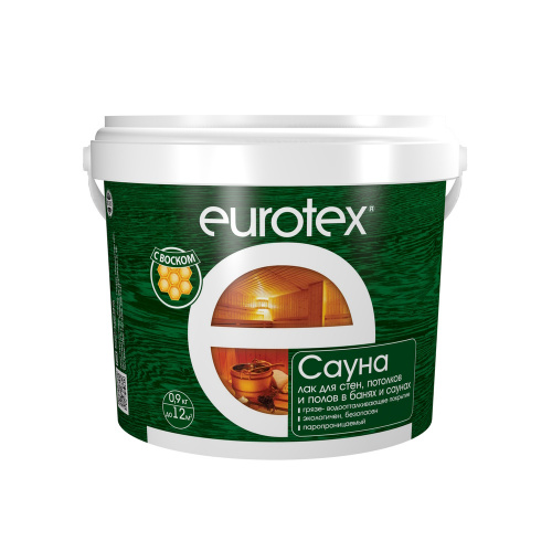 Пропитка для стен EUROTEX-САУНА 0,9л